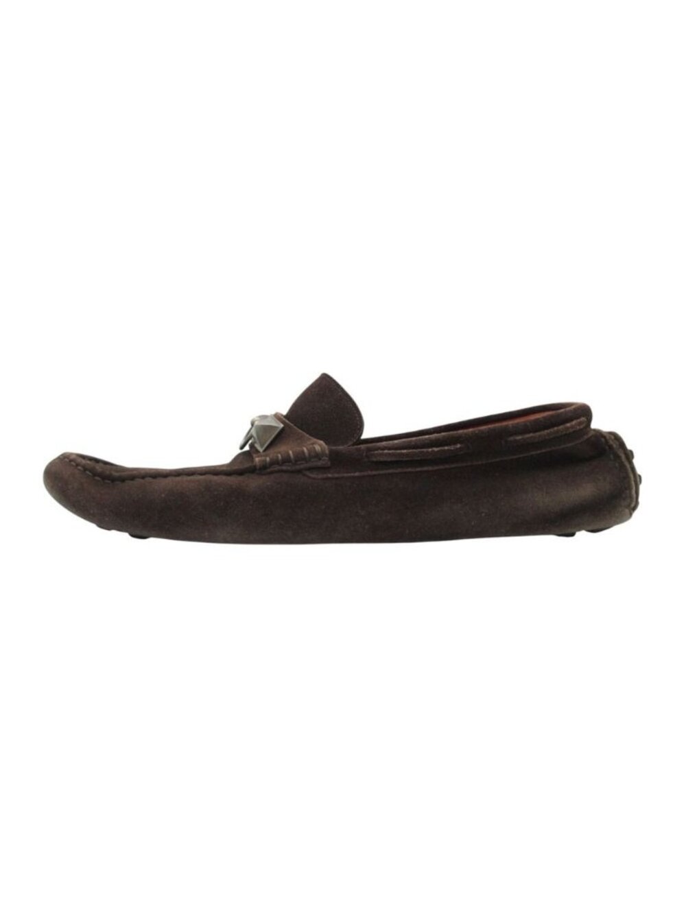 Hermes Loafers Driving Shoes Medor Moccasins Irving Suede Dark Brown